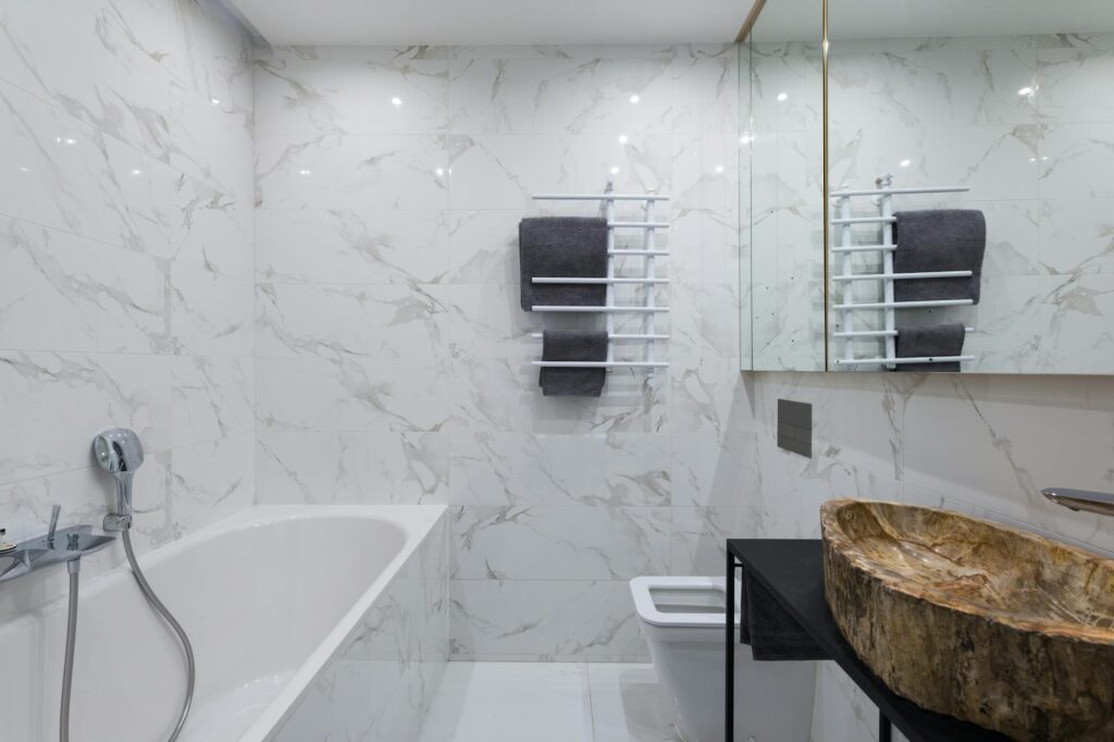 Marble bathroom tiles reno near me